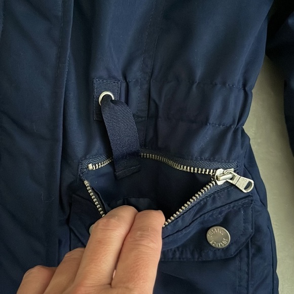 (NWT) Justice Big Girl’s Navy Hooded Parka Jacket, Size: (6/7) - Picture 12 of 16